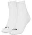 Puma Strømper - Short Crew - Heart Logo - 2-pak - Hvid/Sort