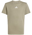 adidas Performance T-shirt - 160 - Silver Pebble/Hvid
