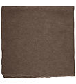 Huttelihut Tæppe - Uldfleece - 85x85 cm - Brown Melange