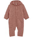 Huttelihut Køredragt - Uldfleece - Burlwood m. Ører
