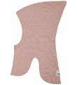 Huttelihut Elefanthue -2-lags - Uld - Strik - Mahogany Rose