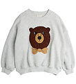 Mini Rodini Sweatshirt - Bear Chenille - Grey Melange