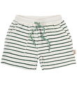 Petit Piao Sweatshorts - Pocket - Off white/green