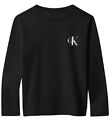 Calvin Klein Bluse - Chest Monologo - CK Black