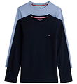 Tommy Hilfiger Bluse - 2-pak - Brisk Blue/Desert Sky