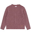 Hust and Claire Bluse - Strik - HCPil Wool Rib - Pale Mauve