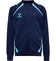 Hummel Bluse - hmlLEAD - m.Lynlås - Marine/Blue Fish