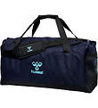 Hummel Sportstaske - hmlCORE - Marine/Blue Fish