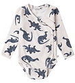 That's Mine Wrap Bodysuit l/s - Elimar - Mono Dino