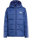 adidas Performance Dynejakke - J Ess 3S - Dkblue/White