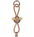 Kay Bojesen Nøglering - Abe/Guld - Naturlæder Teak/Limba