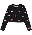 Stella McCartney Kids Badebluse - Cropped - UV50+ - Sort m. Læbe
