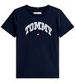 Tommy Hilfiger T-shirt - Sateen - Dark Night Navy