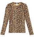 Mads Nørgaard Bluse - Rib - Leopard AOP/Black
