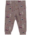 Minymo Leggings - Dark Brown Melange