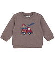 Minymo Sweatshirt - Dark Brown Melange