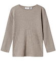 Name It Bluse - Uld/Silke - Rib - NmmWossa - Satellite