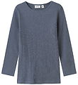 Name It Bluse - Uld/Silke - Rib - NmmWossa - Folkstone Gray