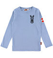 DYR-Cph Bluse - Dyrepasser - Blue Grey Zebra