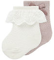 Name It Strømper - Uld/Bomuld - 2 pak - NbfWakma - Shadow Gray/1