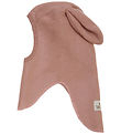 Huttelihut Elefanthue - Uldfleece - 1-lags - Burlwood m. Ører