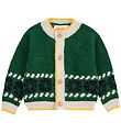 Bobo Choses Cardigan - Strik - Uld - Kaleidoscope jacquard - Grø