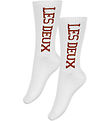 Les Deux Socks - 2-Pack - Vertigo Rib - White