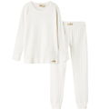 MarMar Nattøj - Gentle White m. Hulmønster