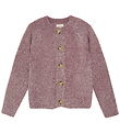 Creamie Cardigan - Strik - Glitter - Crushed Berry