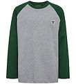Hummel Bluse - hmlJR - Mørkegrøn m. Logo