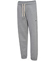 Hummel Sweatpants - HmlJR - Gråmeleret m. Logo