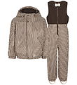 MarMar Regntøj m Fleece - PU - Obo - Brown Stripe