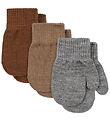 Konges Sløjd Luffer - Uld/Akryl - Filla - 3-pak - Grey Melange/B