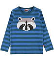 DYR-Cph Bluse - Dyrroar - Slate/Warm Blue Vaskebjørn