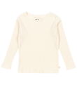 Konges Sløjd Bluse - Rib - Papin - Antique White m. Hulmønster