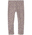 Name It Leggings m. Fleece - NmfDavina - Summer Sand/Leo