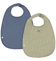 Konges Sløjd Hagesmæk - 2-Pak - Tea Stripe/Flint Stone