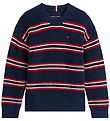 Tommy Hilfiger Bluse - Strik - Dark Night Navy Multi Stripe