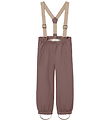 Mini A Ture Ski Pants w. Suspenders - MatWilas - Peppercorn Plum
