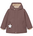 Mini A Ture Vinterjakke - MatWally Fleece - Peppercorn Plum
