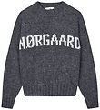 Mads Nørgaard Bluse - Strik - Charcoal Melange/Nature Melange