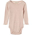 Wheat Body l/æ - Uld/Silke - Hulmønster - Liea - Pale Lilac