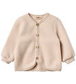 Wheat Cardigan - Uld - Fleece - Kari - Pale Lilac