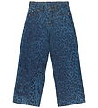 The New Jeans - Wide Fit - TnPrima - Medium Blue Denim/Leo