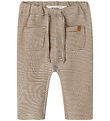 Lil Atelier Bukser - NbmOhio - Turtledove/Sepia Tint