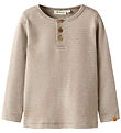 Lil Atelier Bluse - NmmOhio - Slim - Turtledove/Sepia Tint