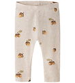 Name It Leggings - Rib - NbmOlyan - Peyote Melange m. Agern