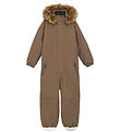 Color Kids Flyverdragt - Coverall w. Fake Fur - Fossil