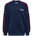 Hummel Sweatshirt - hmlJR - Interlock Crewneck - Dress Blues