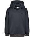 Hummel Hættetrøje - hmlJR - Interlock Hoddie - Ebony